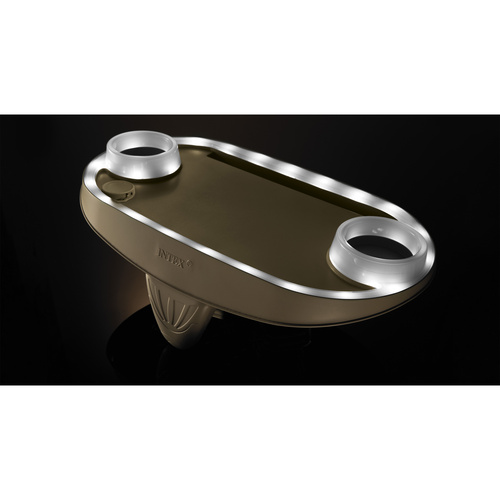 podsvietený držiak pohárov